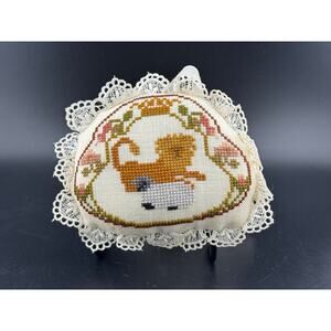 Miniature Hanging Lion & Lamb Cross Stitch